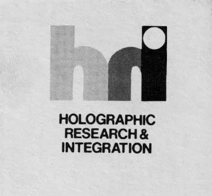 The "hri" logo — lowercase letters h, r, and i in grey and black, above the words HOLOGRAPHIC RESEARCH & INTEGRATION.