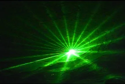 A green laser tunnel effect from the Stingray II.