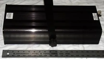 The Stingray II laser projector, side view.