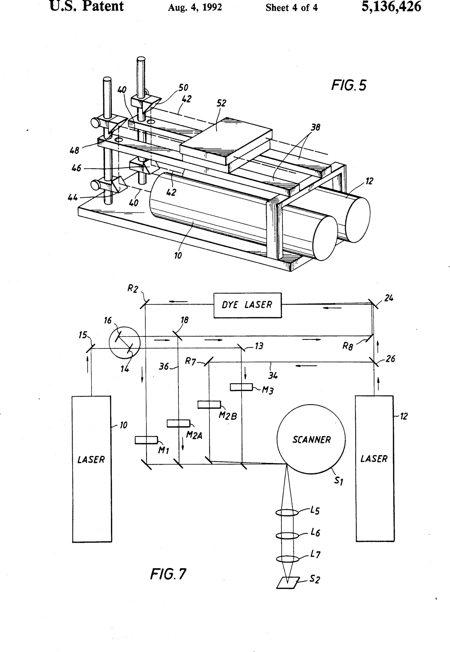 Drawing sheet 4 of 4 from U.S. Patent 5,136,426.